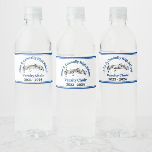 Étiquette Pour Bouteilles D'eau Bleu High School Chaîne personnalisée