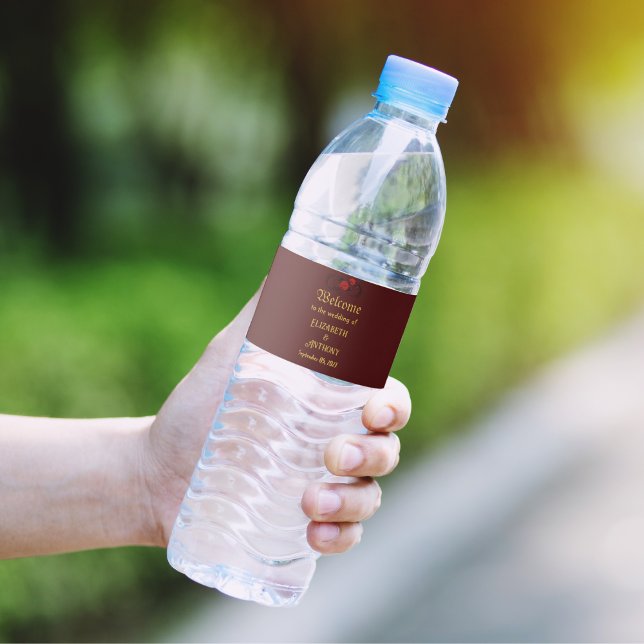 Étiquette Pour Bouteilles D'eau Bliss éternels (Créateur téléchargé)
