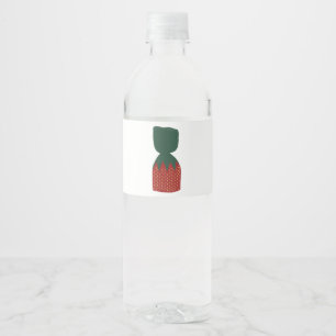 Étiquette Pour Bouteilles D'eau Bons Bons Fraises