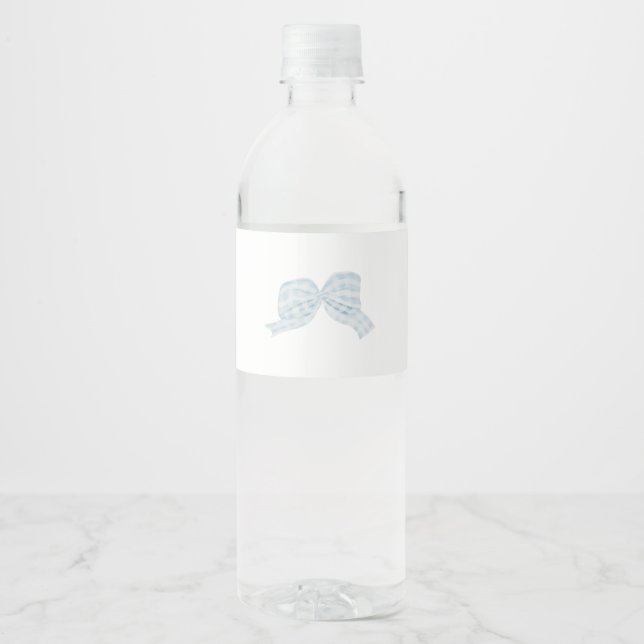 Étiquette Pour Bouteilles D'eau Bouteille d'eau bleu étiquette (Devant)