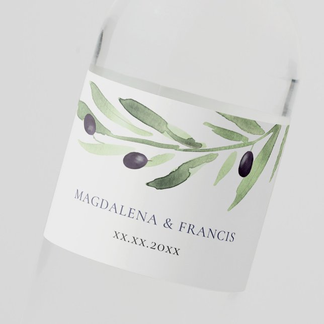 Étiquette Pour Bouteilles D'eau bouteille d'eau mariage à huile étiquette (Créateur téléchargé)