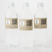 Business Logo QR Code Text Website Kraft Customer