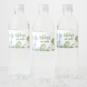 Étiquette Pour Bouteilles D'eau C'est un Baby shower de dinosaures