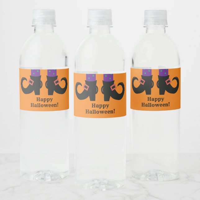 Étiquette Pour Bouteilles D'eau "Chaussures de sorcières" (Bouteilles)