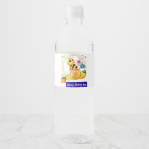 Étiquette Pour Bouteilles D'eau Chéri, Jolie Abeille