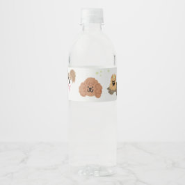 Étiquette Pour Bouteilles D'eau Chiens Animaux Anniversaires de enfants