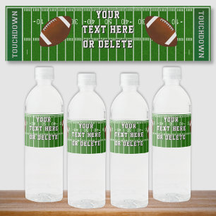 Étiquette Pour Bouteilles D'eau Cool Personnalisé Football Bouteille d'eau Étiquet
