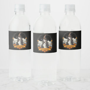 Étiquette Pour Bouteilles D'eau Crâne éffrayant Halloween Goth Bouteille d'eau Éti