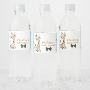 Étiquette Pour Bouteilles D'eau Cute Giraffe Baby shower Anniversaire