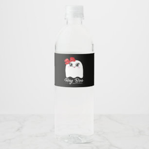 Étiquette Pour Bouteilles D'eau Cute Hey Boo Halloween