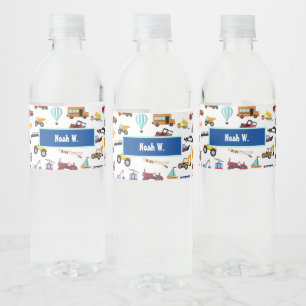 Étiquette Pour Bouteilles D'eau Des petites choses pour les garçons qui déplacen