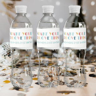 Étiquette Pour Bouteilles D'eau Disco Ball Shake Your Groove Thing