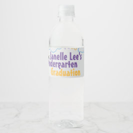 Étiquette Pour Bouteilles D'eau Doodle Kindergarten Graduation Party