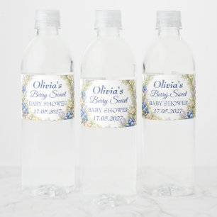 Étiquette Pour Bouteilles D'eau Douce Baby Shower Bébé Bleuet Fille Garçon