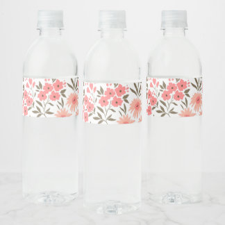 Étiquette Pour Bouteilles D'eau Douces rêves floraux