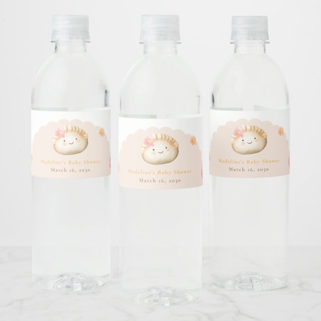 Étiquette Pour Bouteilles D'eau Douche Bébé Rose Bleu Douche Bébé Fille (Bouteilles)