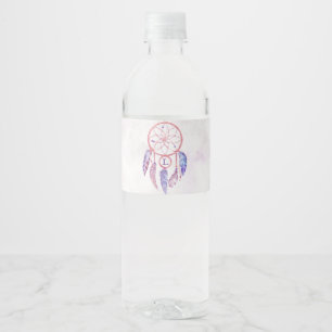 Étiquette Pour Bouteilles D'eau Dreamcatcher Sleepover fête d'anniversaire