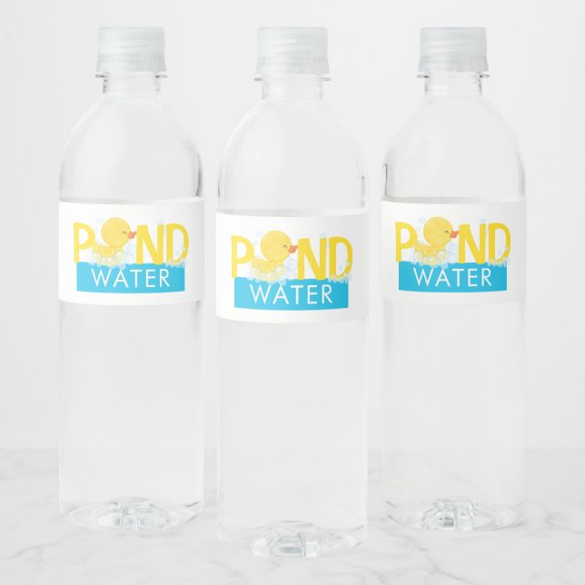 Étiquette Pour Bouteilles D'eau Eau de l'étang Bouchon en caoutchouc (Bouteilles)