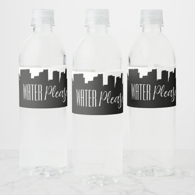 Étiquette Pour Bouteilles D'eau Eau Merci bouteille d'eau étiquette (Bouteilles)