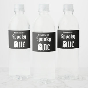 Étiquette Pour Bouteilles D'eau Éffrayant un 1er anniversaire