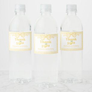 Étiquette Pour Bouteilles D'eau en vichy Lemon Thème 1er anniversaire
