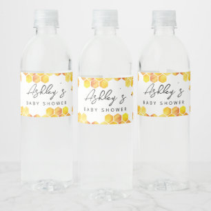 Étiquette Pour Bouteilles D'eau Étiquette bouteille d'eau baby shower d'abeilles
