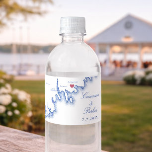 Étiquette Pour Bouteilles D'eau Étiquette de bouteille d'eau de mariage à Mattapoi