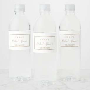 Étiquette Pour Bouteilles D'eau Étiquette de bouteille d'eau de mariage minimalist