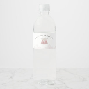 Étiquette Pour Bouteilles D'eau Étiquette de bouteille d'eau Doljanchi coréen rose