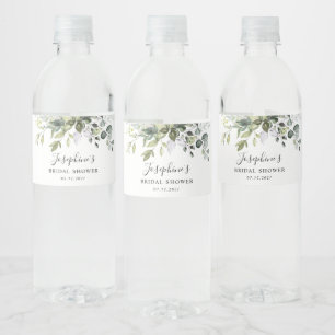 Étiquette Pour Bouteilles D'eau Étiquette de bouteille d'eau Eucalyptus Fête des m