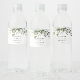 Étiquette Pour Bouteilles D'eau Étiquette de bouteille d'eau Mariage Eucalyptus