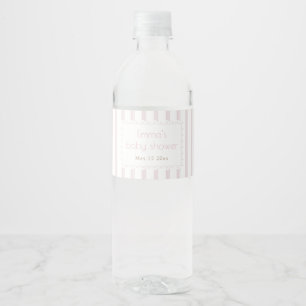 Étiquette Pour Bouteilles D'eau Étiquette de bouteille d'eau rose citrouille