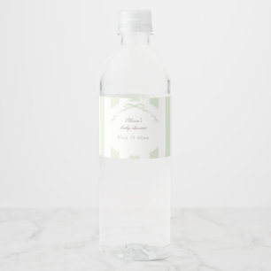 Étiquette Pour Bouteilles D'eau Étiquette de bouteille d'eau vert