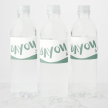 Étiquette de bouteilles d'eau Bayou