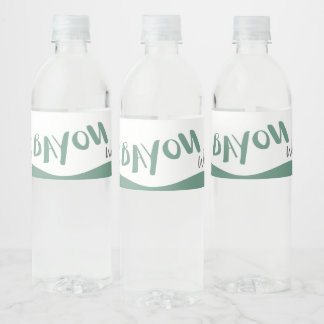Étiquette Pour Bouteilles D'eau Étiquette de bouteilles d'eau Bayou