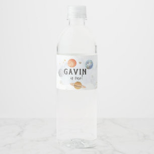 Étiquette Pour Bouteilles D'eau Étiquette d'eau spatiale