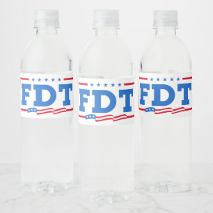 Étiquette Pour Bouteilles D'eau FDT Amusant anti-Trump No-Trump