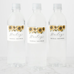 Étiquette Pour Bouteilles D'eau Fête de mariage champêtre floral