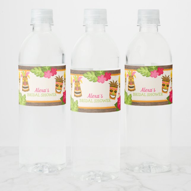Étiquette Pour Bouteilles D'eau Fête de mariage Luau (Bouteilles)