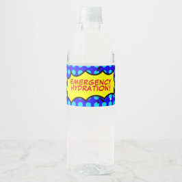 Étiquette Pour Bouteilles D'eau Fête de super-héros Hydratation D'URGENCE