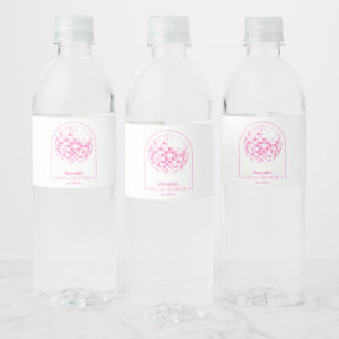 Étiquette Pour Bouteilles D'eau Fête des mariées Boogie Disco Rose clair