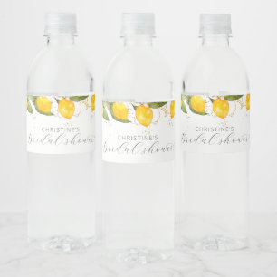 Étiquette Pour Bouteilles D'eau Fête des mariées Citrus Citrus d'été