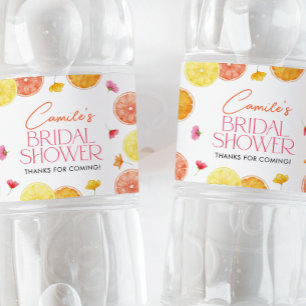 Étiquette Pour Bouteilles D'eau Fête des mariées principale de fleurs lumineuses d
