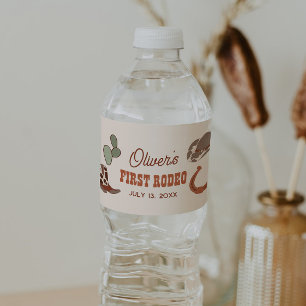 Étiquette Pour Bouteilles D'eau Fête du Rodéo Wild West
