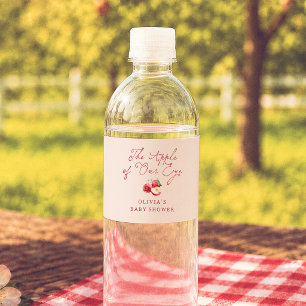 Étiquette Pour Bouteilles D'eau Fête Prénatale Apple Of Our Eye