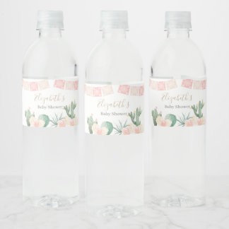Étiquette Pour Bouteilles D'eau Fiesta Baby shower Bouteille d'eau Taco Bout A Bab