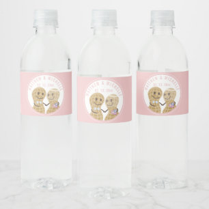 Étiquette Pour Bouteilles D'eau Fous l'un de l'autre Mariage Rose Baby Shower