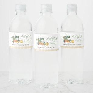 Étiquette Pour Bouteilles D'eau Fraîchement De La Fête des mariées De Marché Des A