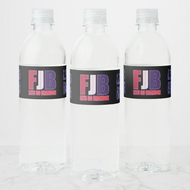 Étiquette Pour Bouteilles D'eau Go Brandon - FJB (Bouteilles)