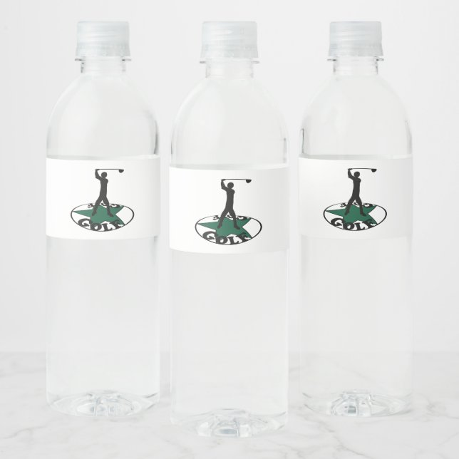 Étiquette Pour Bouteilles D'eau Golf - un jeu merveilleux (Bouteilles)